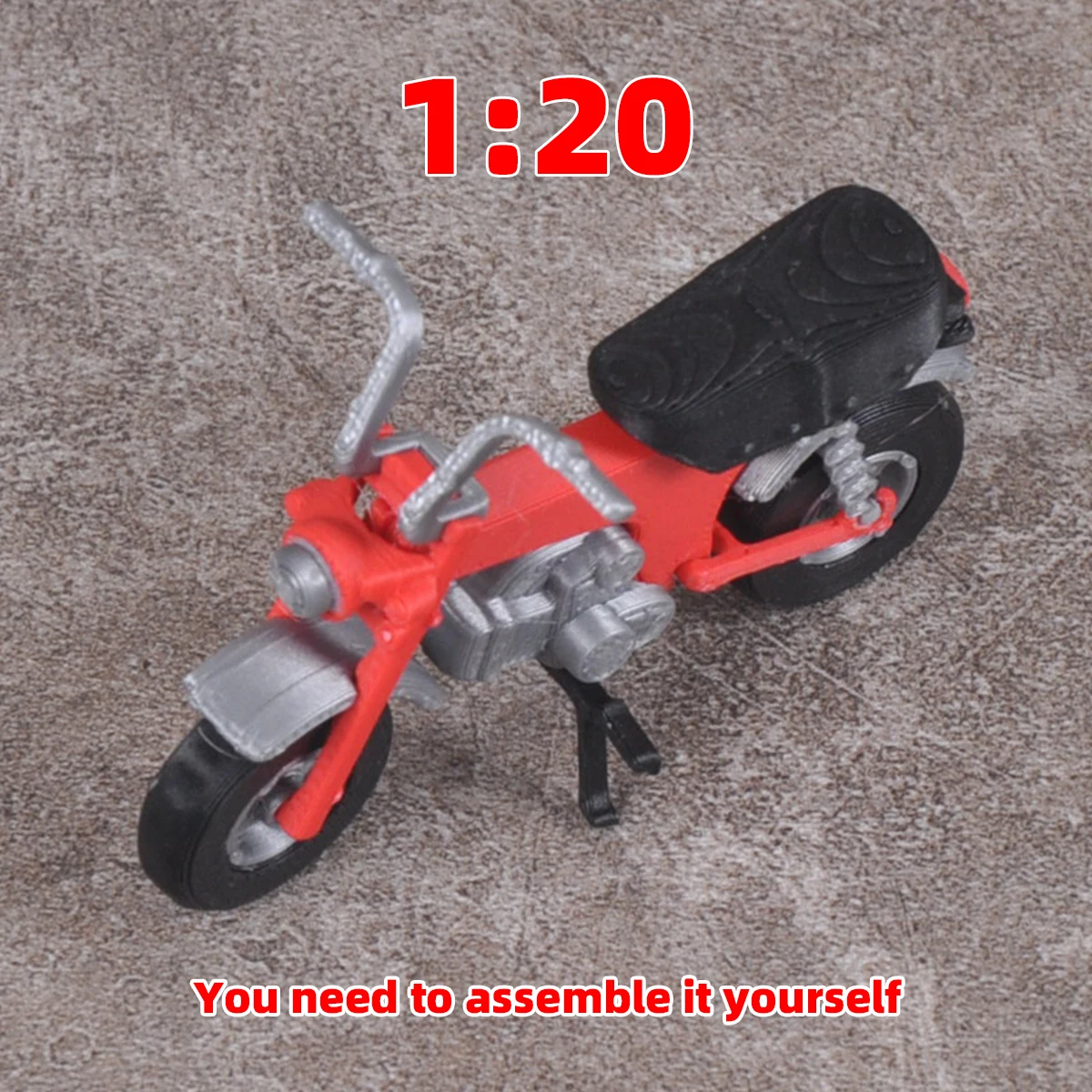 Montagesatz, statisches Plastikmodellbausatz, Motorrad, 1/20 – Detail 2