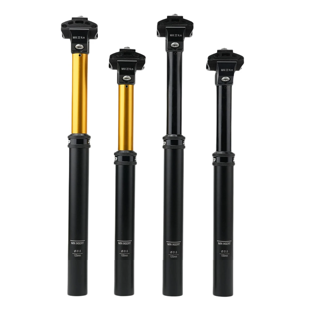 Bike Shock Absorber Hand Controlled Adjustable Height Aluminum Alloy Bike Seat Post  For Cycling Components And Parts