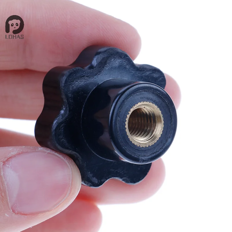 M6/M4/M5/M8 Plastic Carbon Steel Galvanization Male Thread Star Shaped Head Clamping Nuts Knob For Industry Equipment