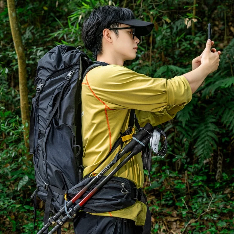 HIKEMAN Trekkingstangen-Halter ohne Demontage, Trekkingstangen-Befestigungsriemen, Rucksack-Trekkingstangenhalter, Outdoor-Wanderzubehör – Detail 12