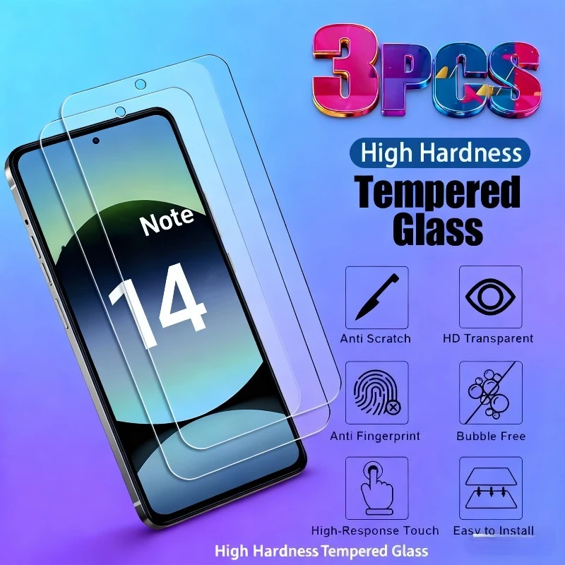 3Pcs Tempered Glass…