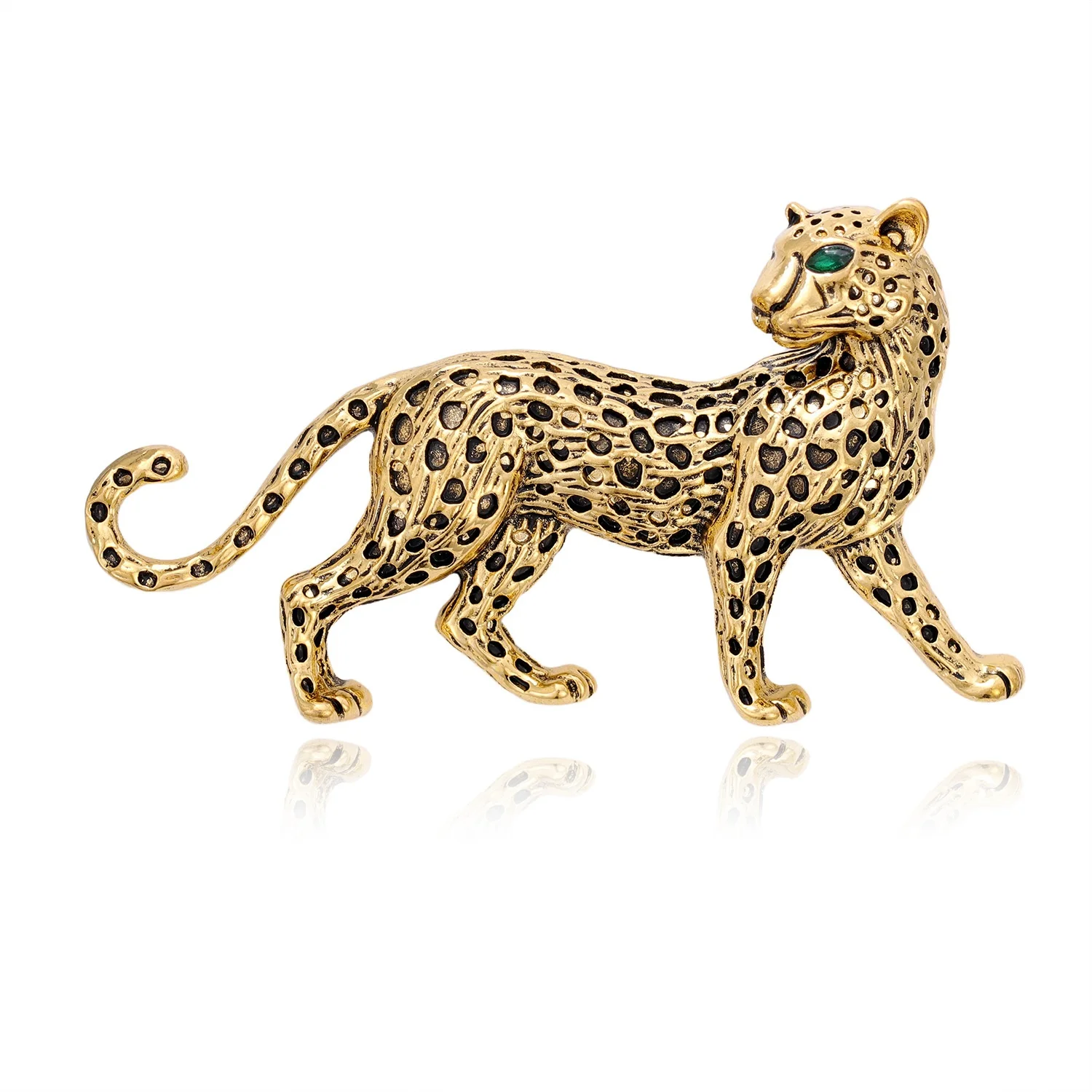 Leopard Brooch Pin Animal Jewelry Winter Coat Dress Party Accessories Gift