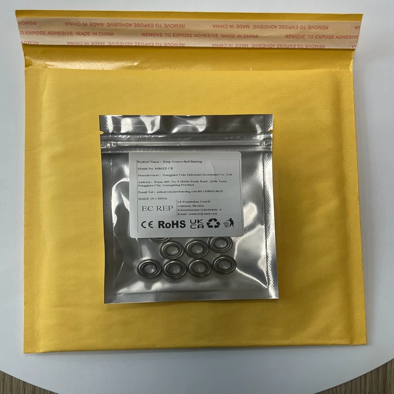 

10PCS S686ZZ CB 6x13x5 mm Ceramic Bearing ABEC-7 Stainless Steel Hybrid Ceramic Ball Bearing For Wind Speed Sensors Wind Test