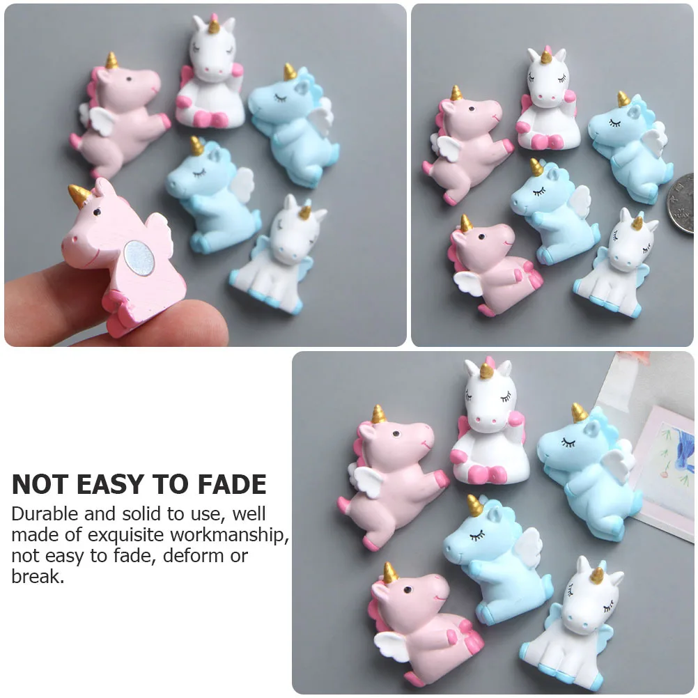 

2Pcs Angel Beast Unicorn Magnets Cartoon Fridge Magnets Decorative Magnetic Stickers Refrigerator Adornments