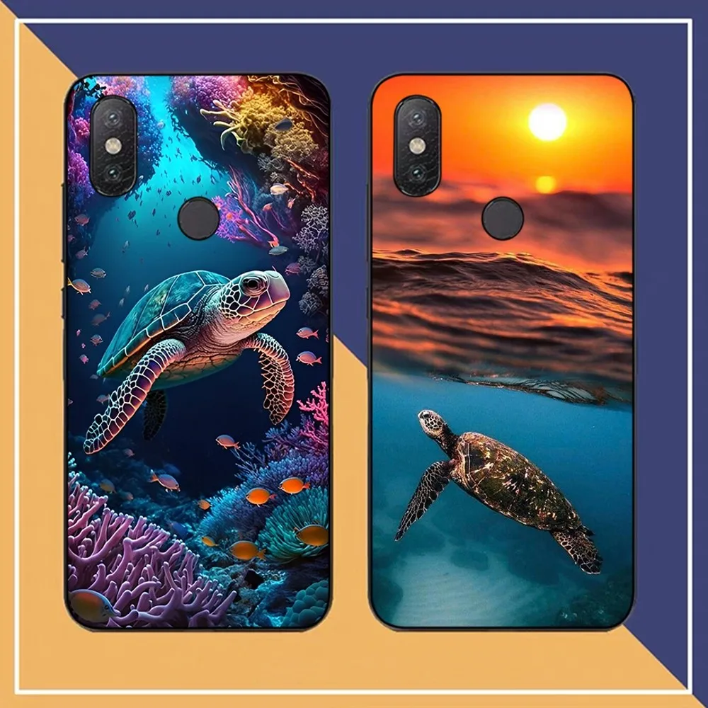 Ocean Sea Turtle Phone Case For Redmi Note 4 X 5 A 6 7 8 T 9 9S 10 11 11S 11Epro Poco M3 pro