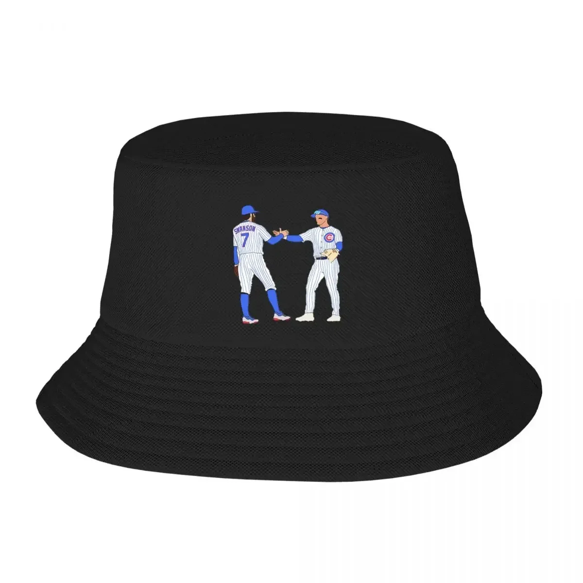 Dansby Swanson And Nico Hoerner Bucket Hats Panama Hat Children Bob Hats Autumn Fisherman Hats Summer Beach Fishing Unisex Caps