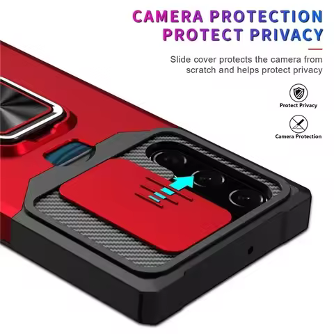 Hot Shockproof Magnetic Holder case for Samsung Galaxy S25 S24 S23 S22 S21 Ultra Plus FE Note 20 Ultra A56 With Card Solt Cover