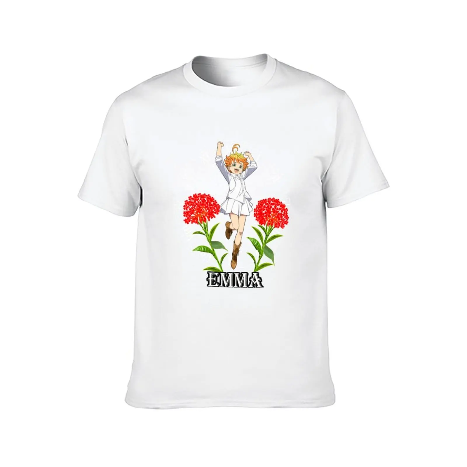 تي شيرت نيفرلاند إيما الموعود تي شيرت رجالي قطني برسوم جرافيك تي شيرت