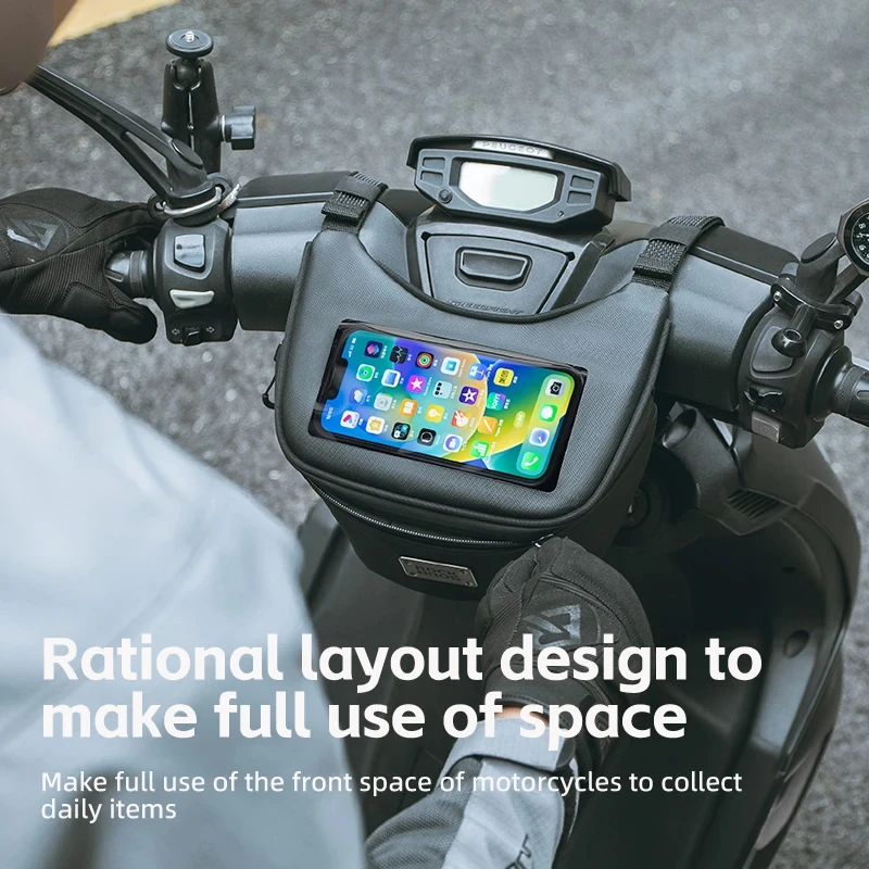 

ROCKBROS Motorcycle Bag Sport Crossbody Bag Large Capacity Moto Phone Bag Travel Satchel Casual Handbag Electric Bike Accessorie