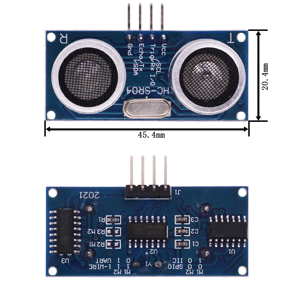 New Ultrasonic Module HC-SR04 Distance Measuring Transducer Sensor for Arduino HCSR04 DC 5V IO Trigger Sensor Module