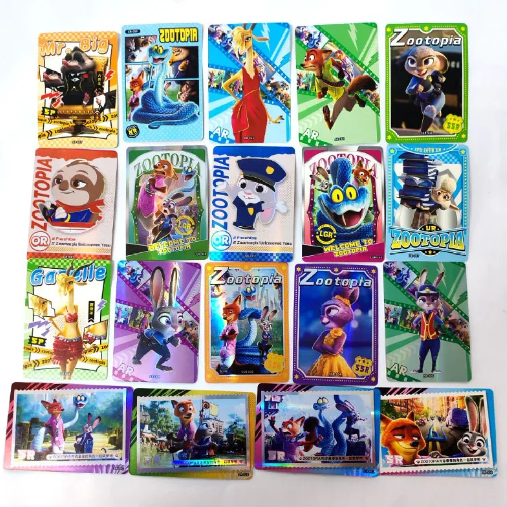 2026 New Zootopia 2 150PCS Flashcard Luxury Laser Collectible Card Game for Kids Full Set of Shiny Blind Boxes birthday Gift