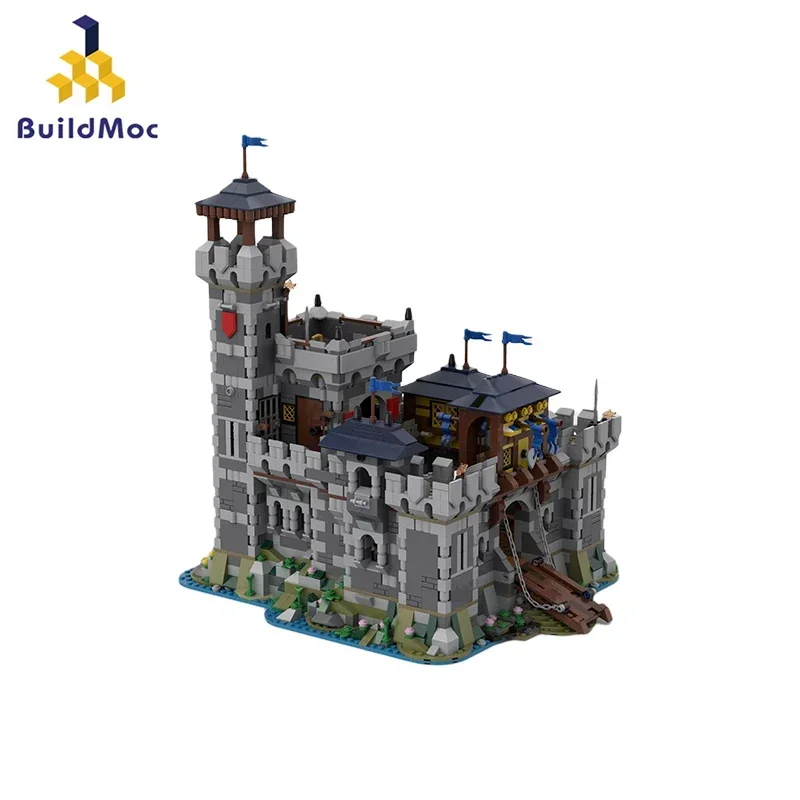 

BuildMoc Medieval Fortress 31120 Castle Alternative Retro Palace Building BLocks Set 3-in-1 Architecture Bricks Toys Kids Gifts