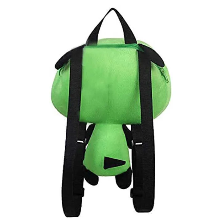 Sac à dos en peluche vert alien invader Zim Gir 14 pouces tout neuf