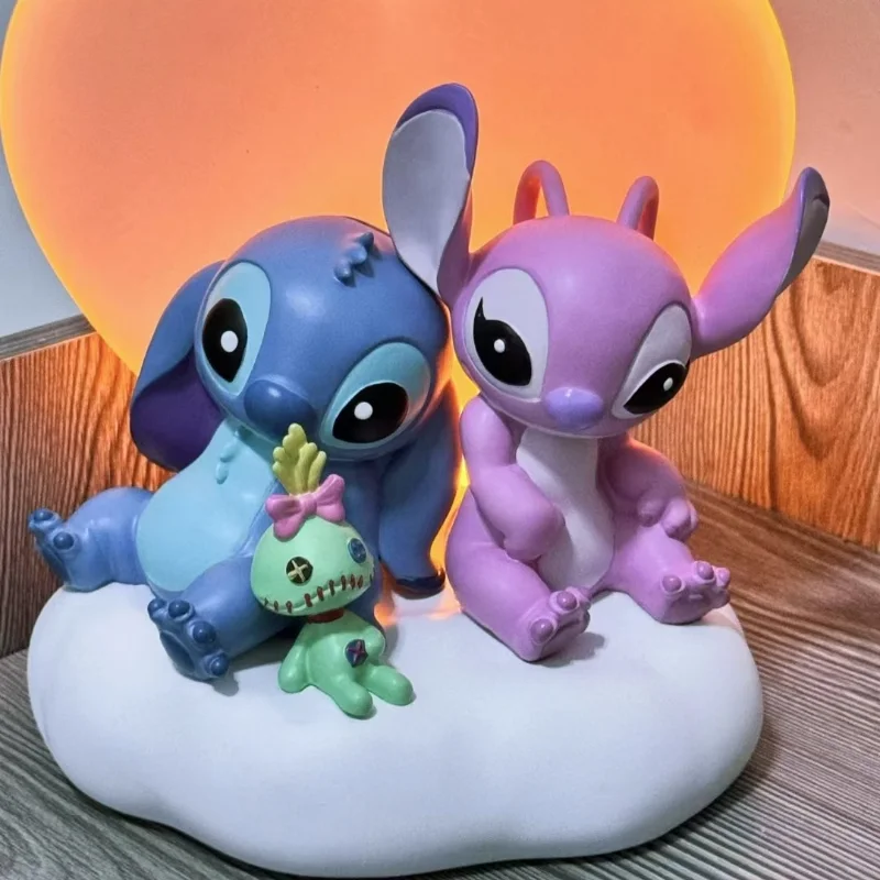 

Anime Character Stitch Led Lighting Decoration Model Pvc Character Stitching Model Boy Girl Cartoon Doll Children'S Series Gift