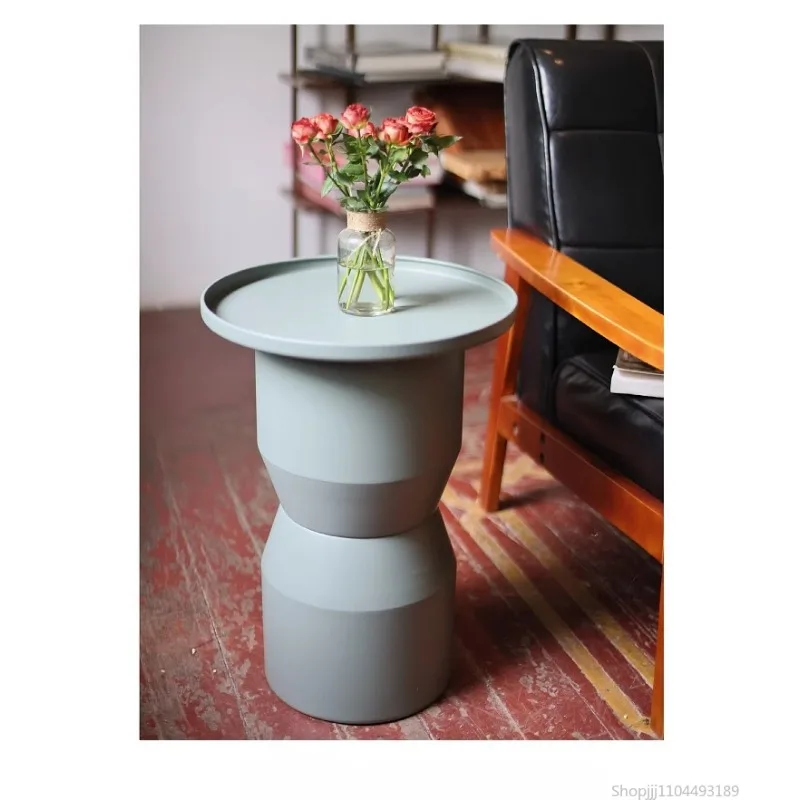 Mesa de centro de arte del hierro verde pistacho, sofá creativo, mesa auxiliar, mesita de noche para dormitorio, estante de baño, muebles para sala de estar