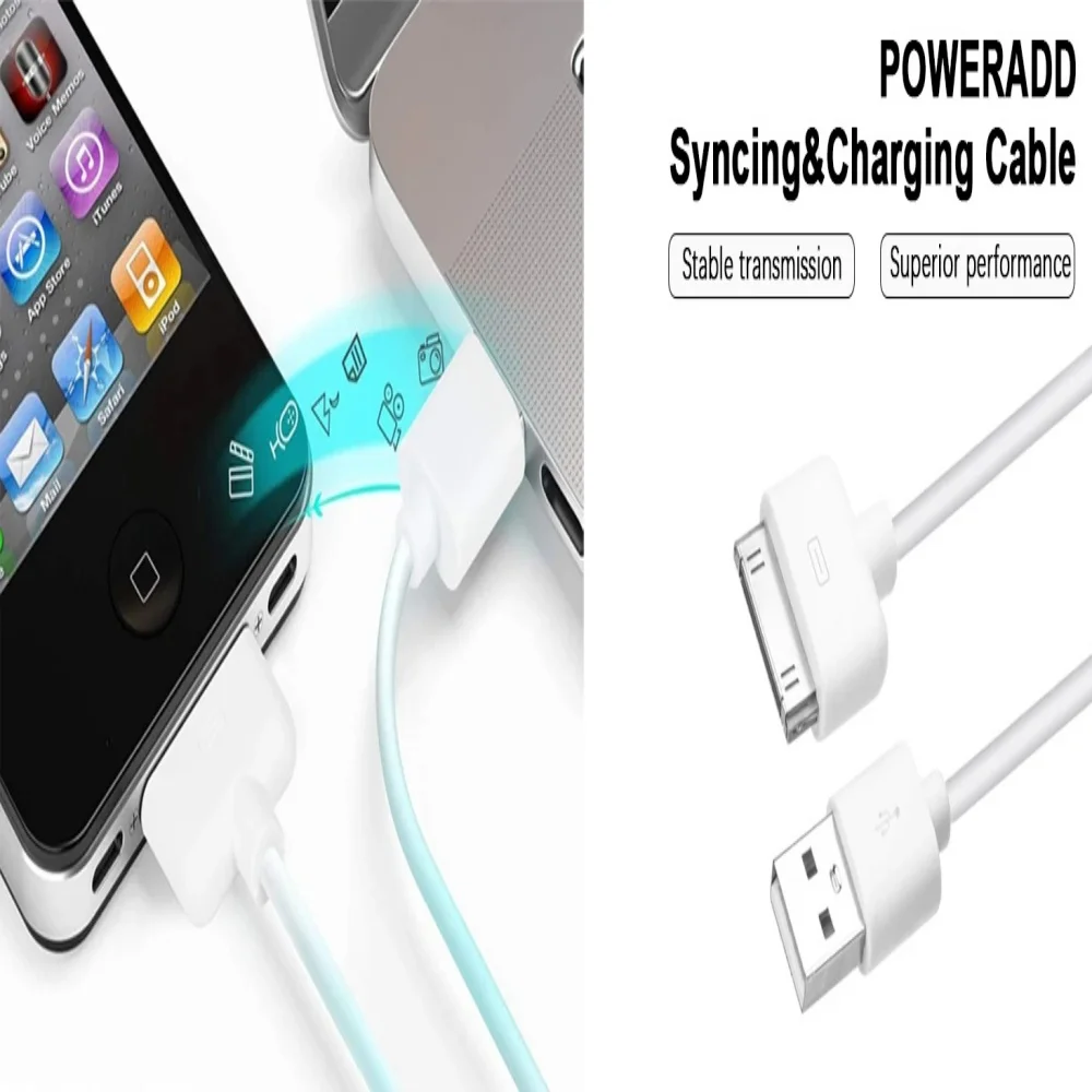 30 دبوس USB كابل الشاحن آيفون 4 4s 3G 3GS آي باد 1 2 3 آي بود محول الملحقات نانو اللمس شحن كابل بيانات شاحن يو اس بي