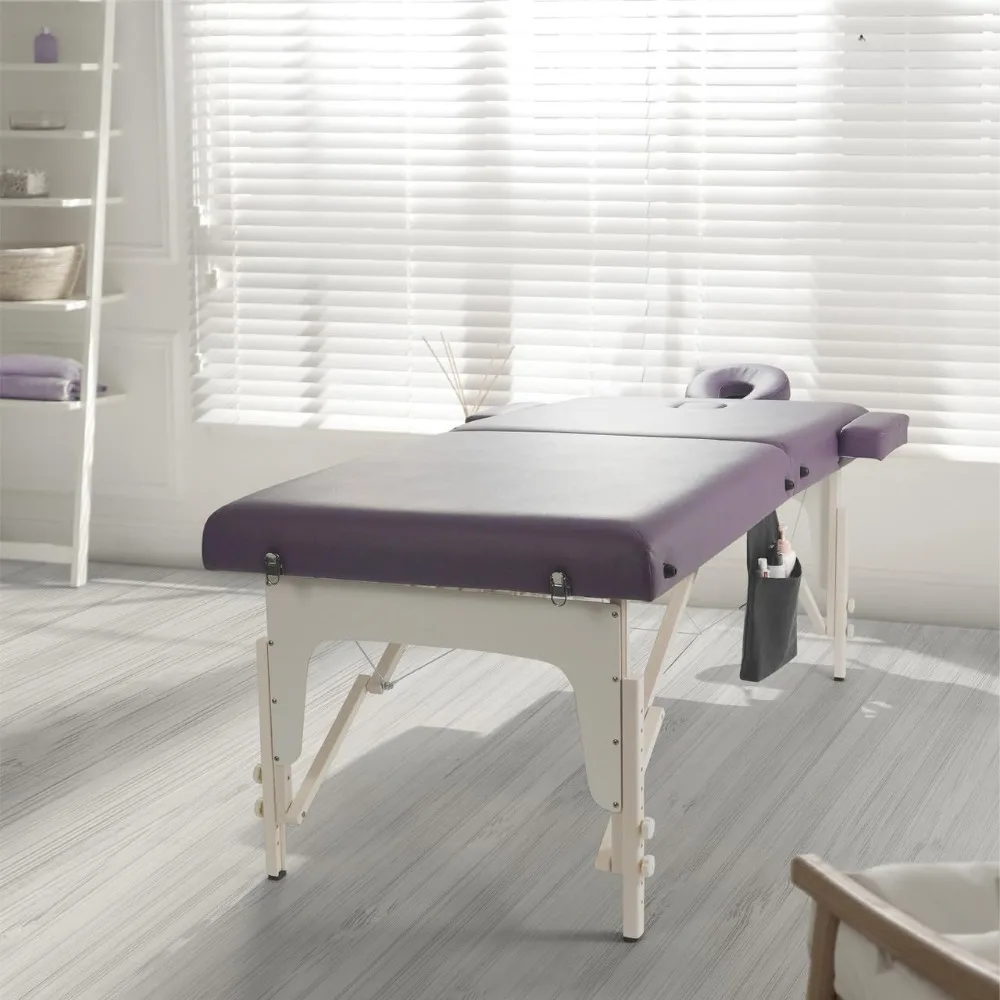 

Premium Memory Foam Massage Table,Foldable & Portable Massage Bed, Height Adjustable Spa Bed