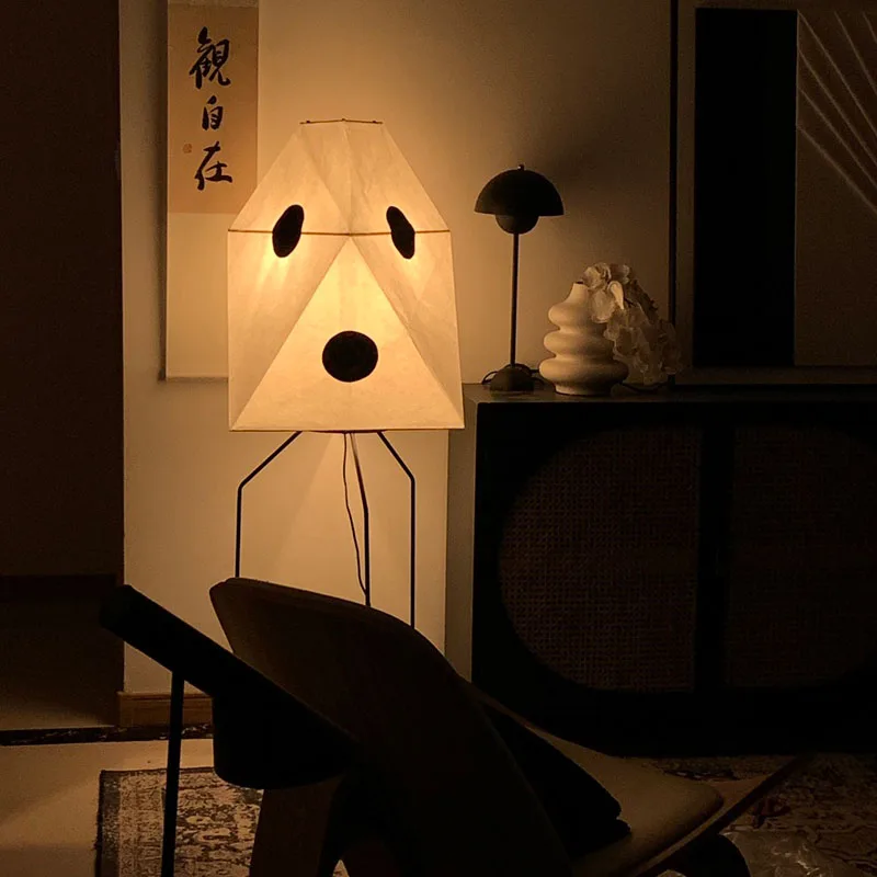 

Imported paper imitation living room Xuan paper floor lamp Noguchi floor lamp design and Japanese paper floor lamp art