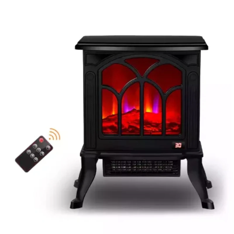 

Electric Fireplace PTC Flame Heater 1500W Freestanding Adjustable Temperature Ceramic Fireplace