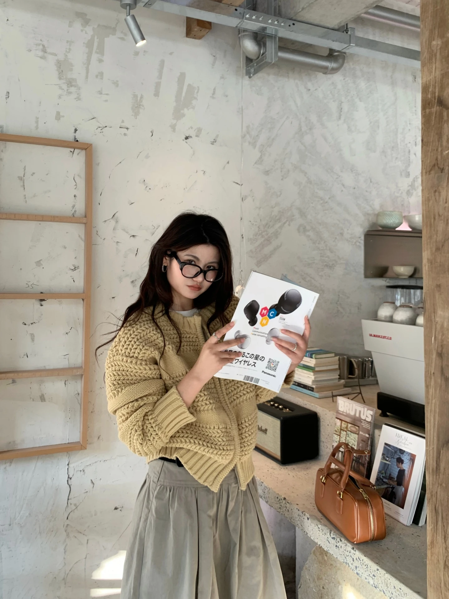 

Thiened Long Knit Cardigan Women's Loose Fit Double Zipper Heavyweight Textured Open Front Coat for Autumn Winter