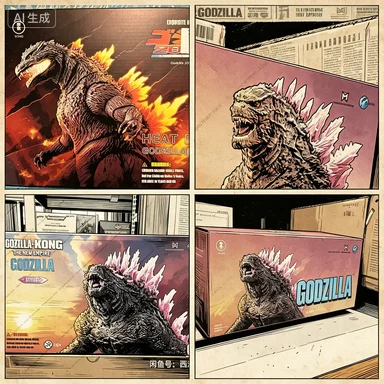 

In Stock 18CM HIYA Action Figure Exquisite Basic Series Kong The New Empire Godzilla Evolved Ver GARAGE KIT 12000048904240682
