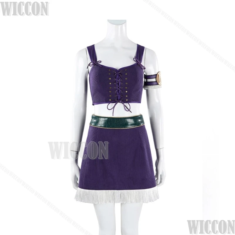 Nico Anime Movie Robin cosplay Costume Sexy Purple Dress Long White Cloak Coat Hat Black Wig Short Hair Hallowen Party Woman Cos - view 4