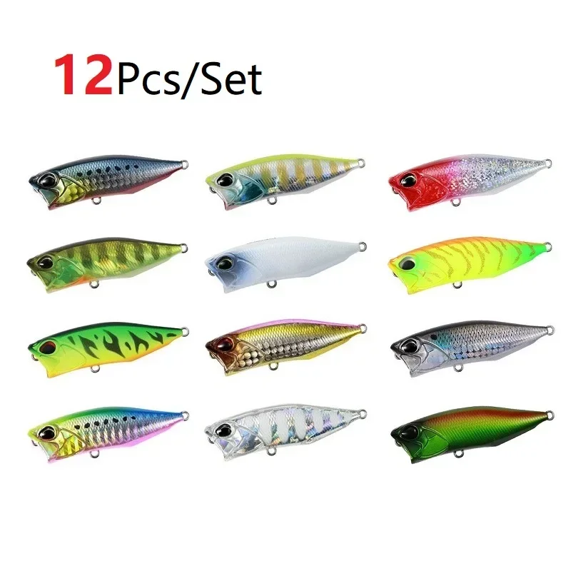 

64mm 9g popper top water lure fishing bait isca artificial whopper plopper ascesorios pesca swimbait bass trout minnow wobbler