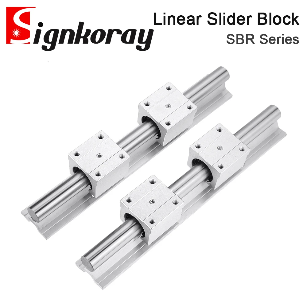 SignkoRay SBR10UU SBR12UU SBR13UU SBR16UU SBR20UU Linear Motion Ball Bearing Block CNC Router Linear Guide 3D Printer Parts