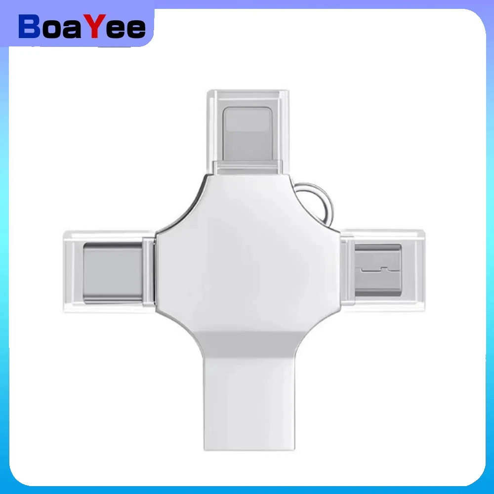 

4In1 Memory Micro SD Card Reader For IPhone Ipad Android Mac PC Camera Type C Lighting Usb C Android Reader Portable Reader