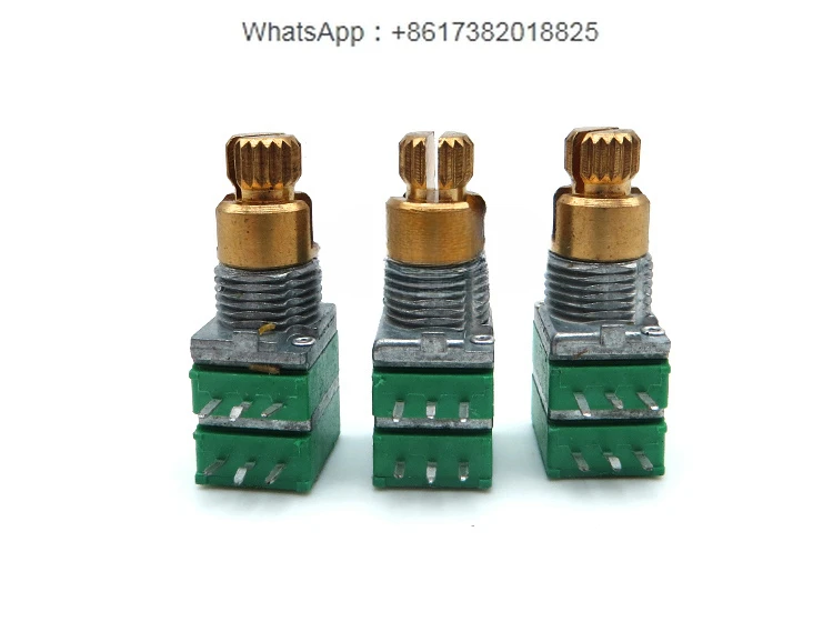 

20Pcs The new precision 09 type potentiometer double-link dual-axis B20K rotary shank is 15KQ long