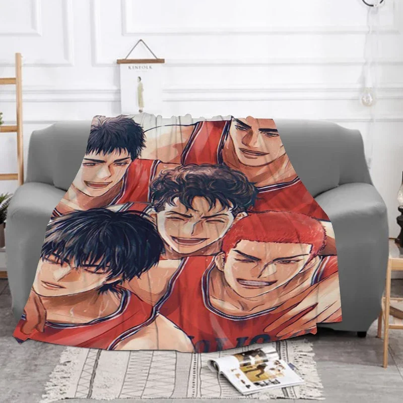 

Custom Baby Blanket Sofa Winter Slam Dunk Furry Fluffy Soft Baby Blankets Throws Machine Washable Throw Fleece Beds Nap Anime