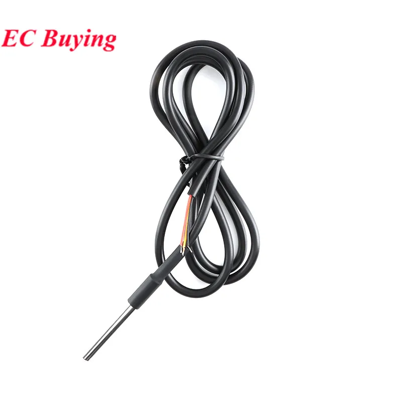 DS18B20 Temperatursensormodul-Kit, wasserdicht, 100 cm, digitales Sensorkabel, Edelstahl-Sondenklemmen-Adapter für Arduino – Detail 6