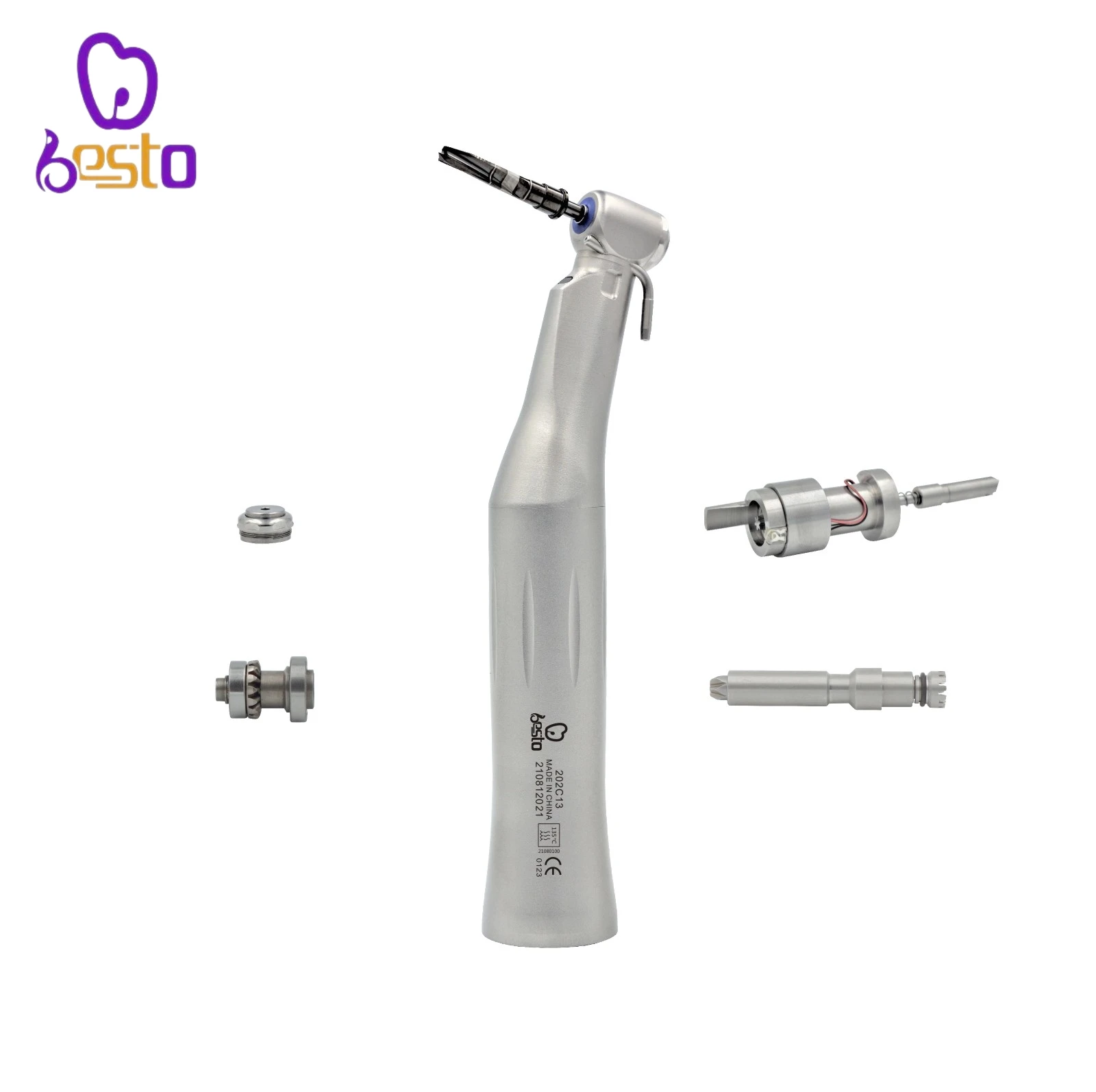 den tal imp lant Handpiece E-generator LED 20:1 Stainless Steel imp lant Contra Angle  Handpiece