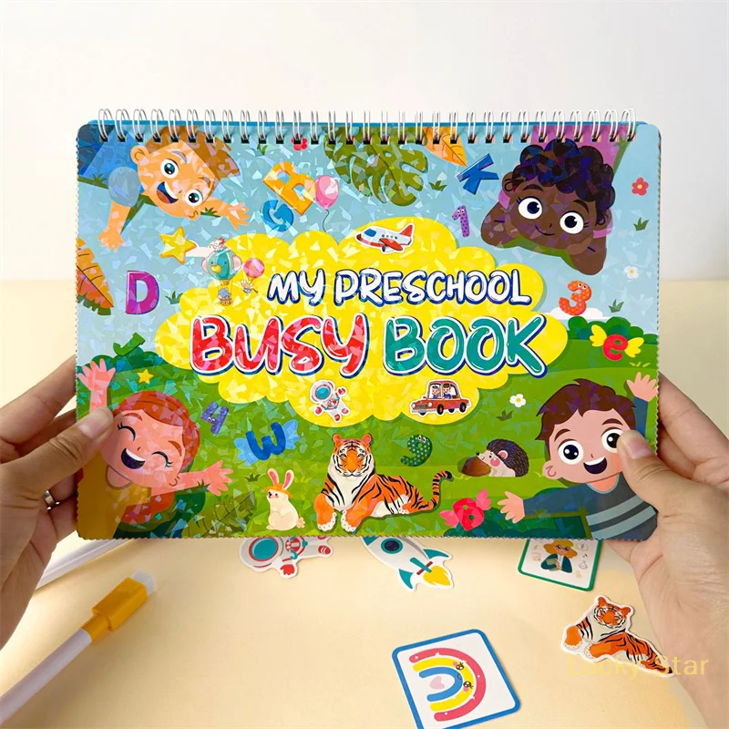 Quiet Book Early Childhood Enlightenment Educational Toys Repeatedly Paste Book Busy Book Children's Busy Book