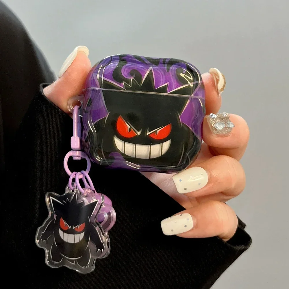 Pocket Monsters Pokémon Gengar Cute Earphone Case For Airpods 5 1 2 3 4 Pro 2 3 Wireless Bluetooth Headset Protective Hard Cover