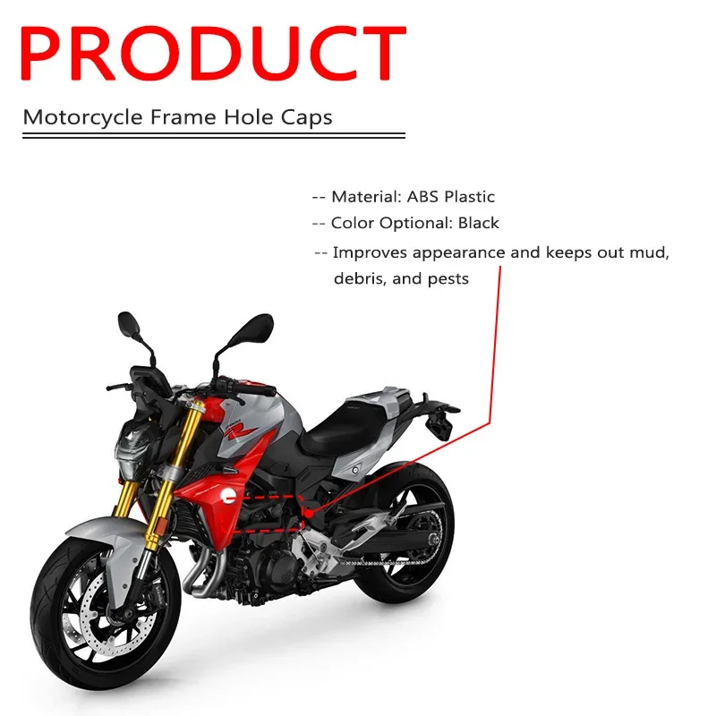 For BMW F900XR Frame Hole Cover F900R F 900 XR F 900XR 900R F900 R/XR 2020-2023 Motorcycle Caps Plug Decorative Frame Cap Set