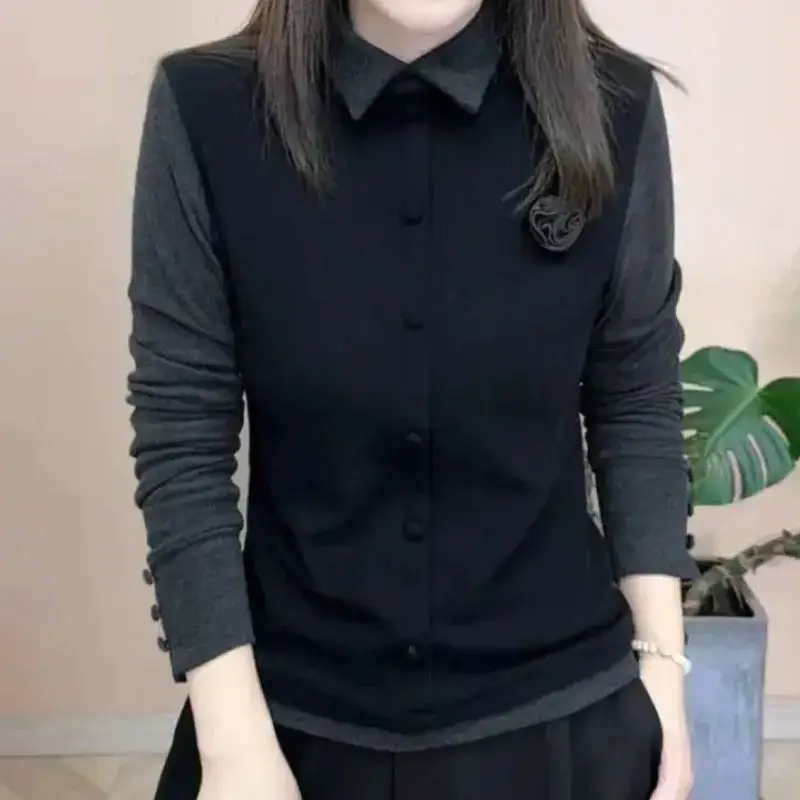 

Осень-зима, модная двусторонняя бархатная нижняя рубашка для женщин, высококачественный стильный универсальный теплый топ с длинными рукавами