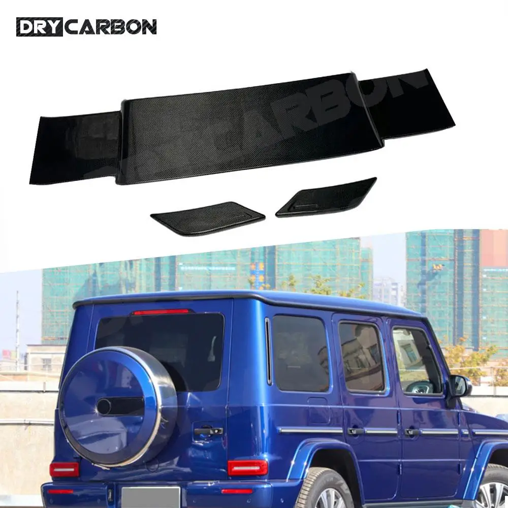 

Carbon Fiber Rear Roof Spoiler Wing Tail Wing Lip for Mercedes-Benz G Class W464 G500 G550 G900 G63 G65 2019 2020 2021 B Style