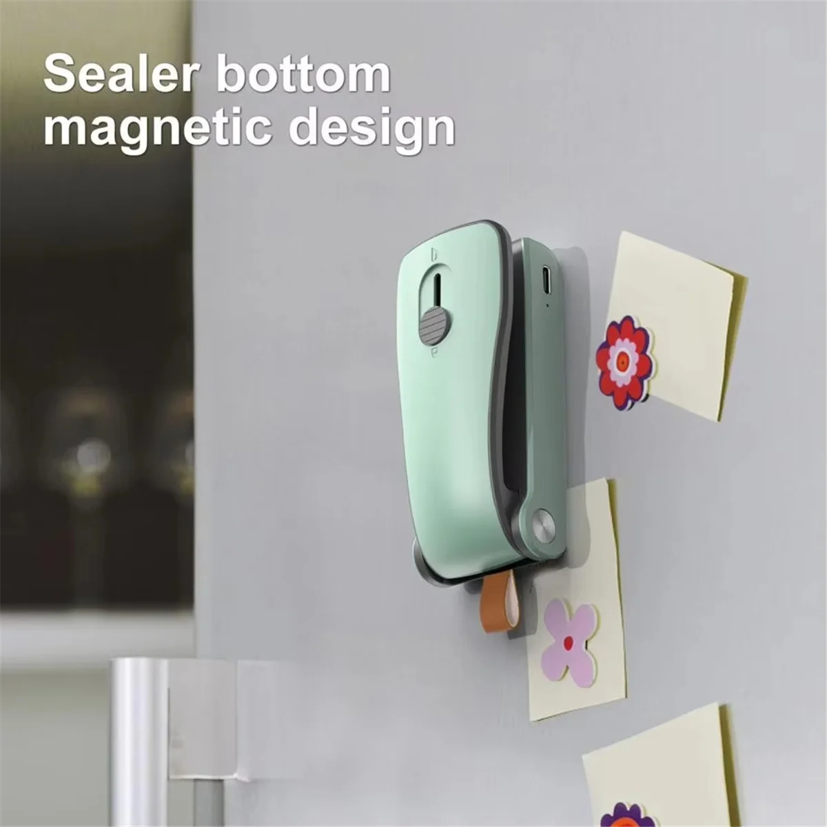 Magnetic Back Bag Sealer Quick Seal Portable Sealer Usb Rechargeable Mini Bag Sealer Quick Heat Seal for Plastic-T33C