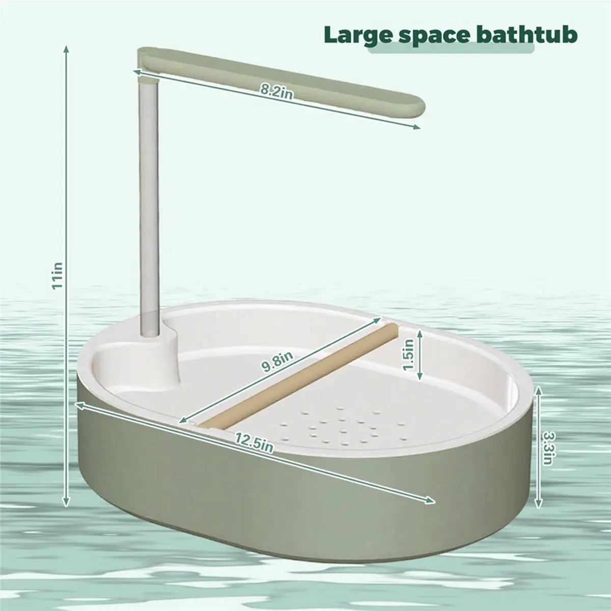 AT16 Parrot Bathtub Bird Automatic Bath Shower,Large Bird Shower Fountain Indoor Bathtub with Running Water, Contains USB