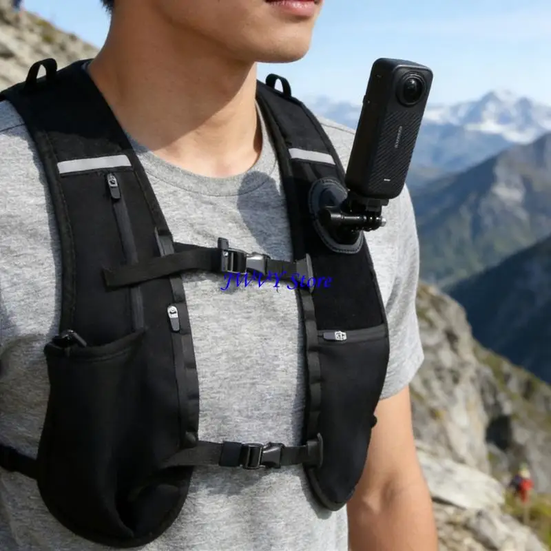 

573A Ergonomic Chest Mount Vests With Universal Mount And Cable Management For Phones
