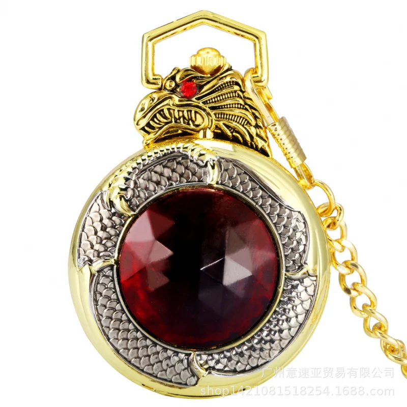 New Ruby Golden Waist Chain in Stock Fashion Classic Retro Quartz Pocket watch dropshipping