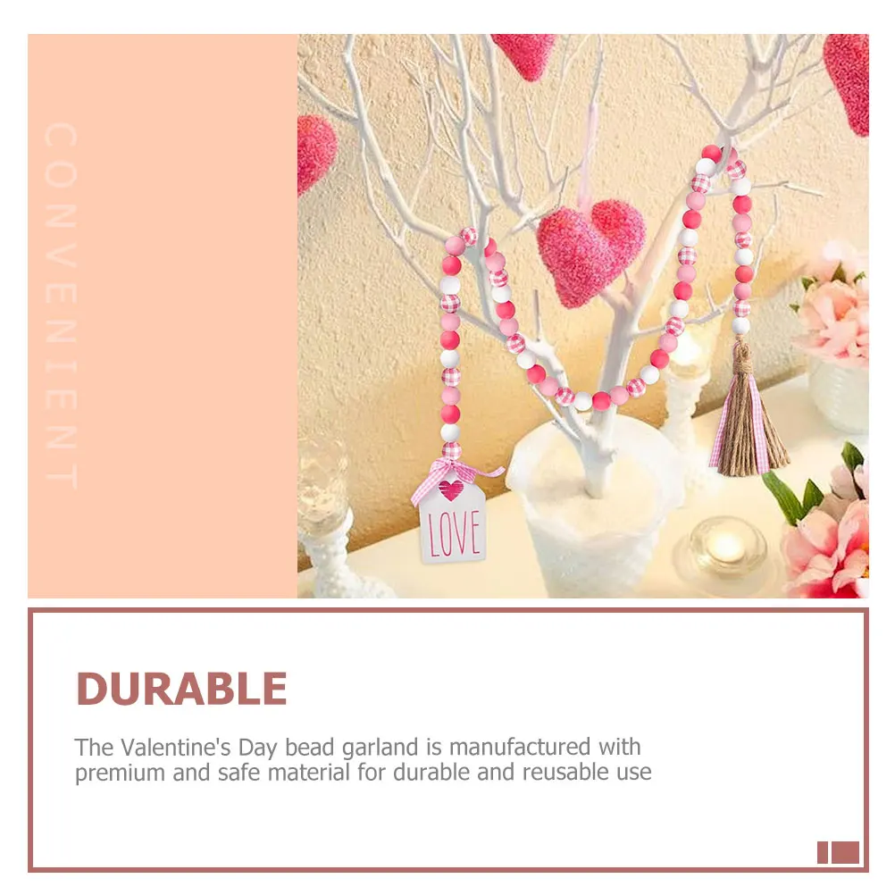 

Decoration Valentines Day Decorations Tassel Garland Household Pink Hemp Rope Hanging Wreaths