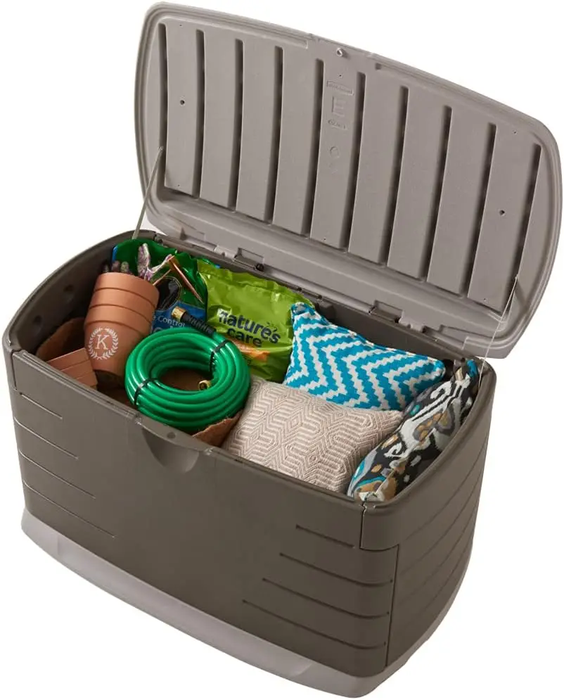 Outdoor Deck, Backyard, Pool, Home Storage - Medium Resin, Brown, Weather Resistant
