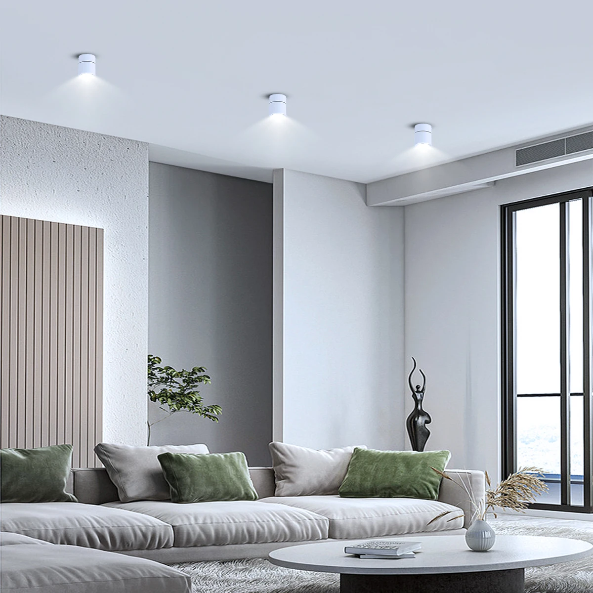 LED Downlights 3 Color Change Room Decor Fixture Foldable Spotlight Indoor Ceiling Lamp for Bedroom Living Room Kitchen Led Spot
