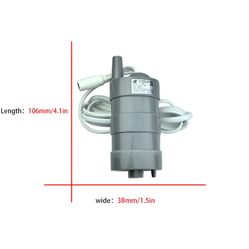 DC 12V  brush water pump  Flow:1000L/H  Submersible Water Pump For Garden Sprinklers Lawn Motorhome Pond Water Tank Aquarium