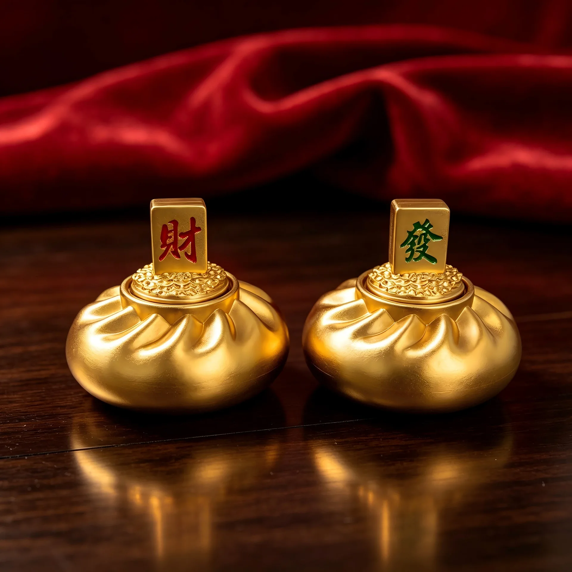 HYS new mahjong transfer handle, Seiko engraved pattern desktop, cultural and play auspicious goods, desktop decorative