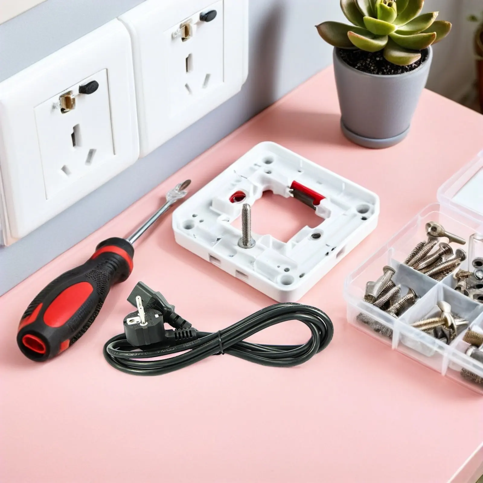 1-Meter 2 Prong Universal Power Cable Made of Premium PVC and Copper Flexible Bend Resistant for Rice Cooker Steamer