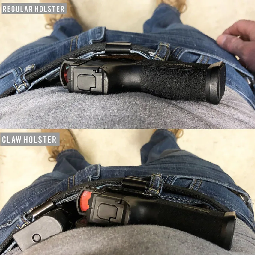 IWB Kydex 탄소 섬유 홀스터 금속 클립 플랩 윙 클로, 토러스 G2C TS9 G3c CZ P10c 해골 1.5 인치 총 벨트 은폐 캐리