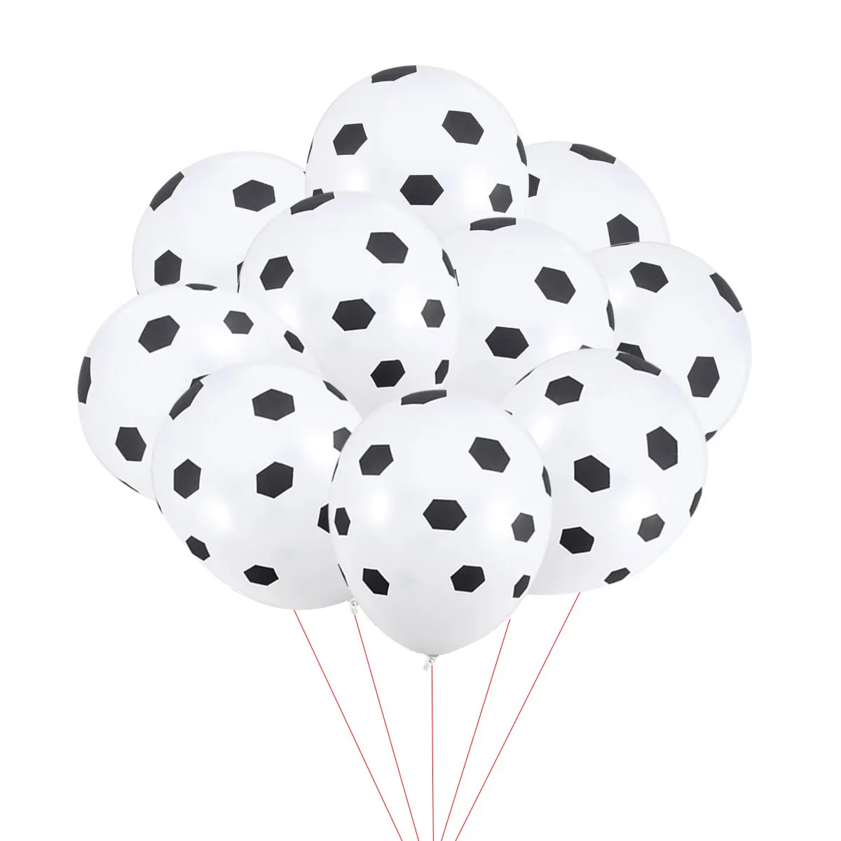 

100pcs 12Inch Football Pattern Rubber Balloons Party Latex Wedding Birthday Decoration Soccer Balloons Reusable 3G